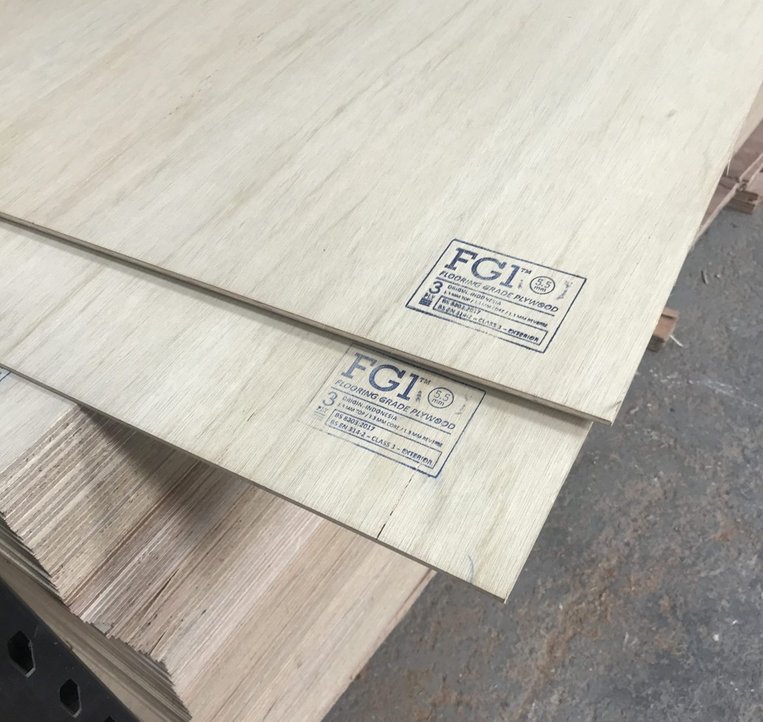 5.5 (6mm) FG1 Plywood. GJ Flooring Supplies