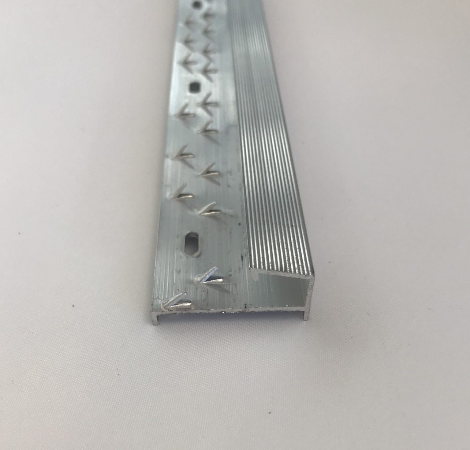 Carpet square Edge aluminium trim. GJ Flooring Supplies